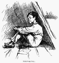 Clemens: Huck Finn 1885 Drawing by Edward Windsor Kemble - Fine Art Print