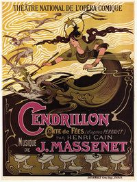 Massenet: Cendrillon Opera Lithograph Poster - 1899 Print