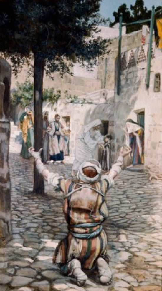 Healing the Leper at Capernaum Fine Art Print by James Tissot