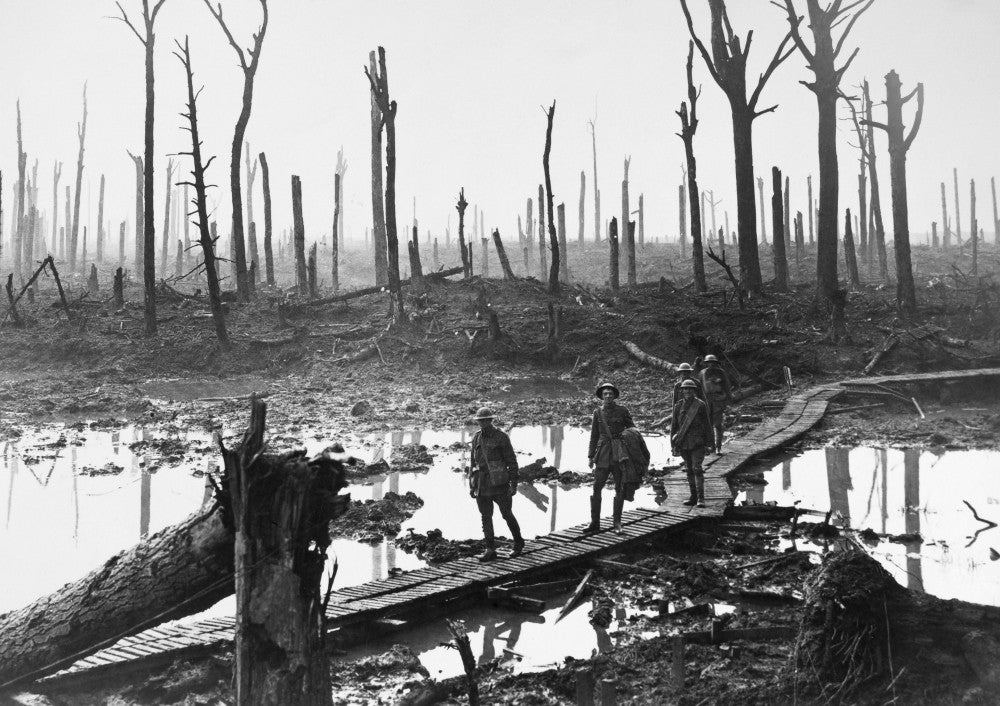 WWI Passchendaele 1917 Photograph - Australian Troops in Battle