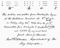 Morse Telegraph Message Fine Art Print - 'What Hath God Wrought?'