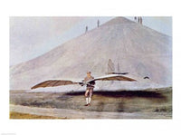 Otto Lilienthal Flying Experiments Fine Art Print - 24x18