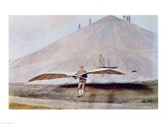 Otto Lilienthal Flying Experiments Fine Art Print - 24x18
