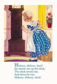 Hickory Dickory Dock Nursery Rhyme Fine Art Print