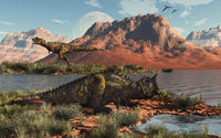 Carnivorous Carnotaurus Dinosaurs Fine Art Print from the Cretaceous Period