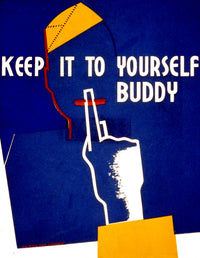 WWII Careless Talk FAP Poster Print by Science Source