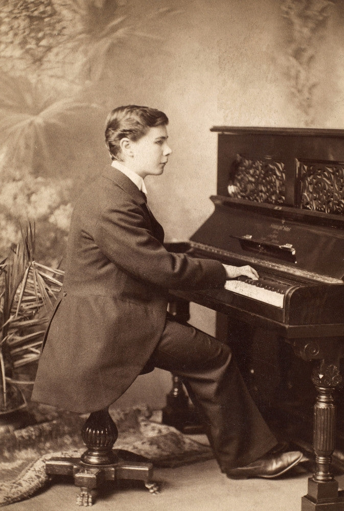 Josef Hofmann Polish Pianist Photographed in 1898 Fine Art Print