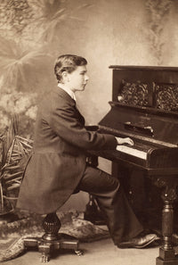 Josef Hofmann Polish Pianist Photographed in 1898 Fine Art Print