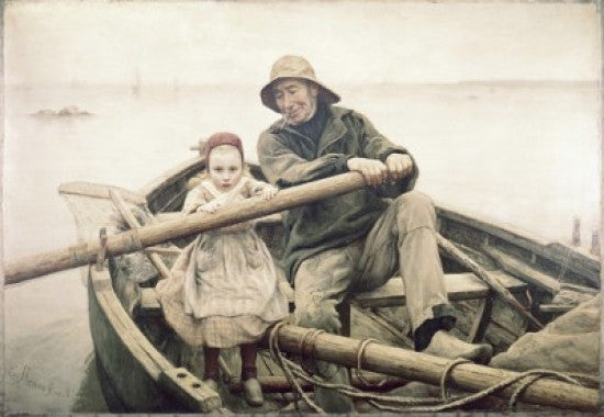 The Helping Hand Fine Art Print by Emile Renouf (1881)