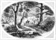 South Carolina Battlefield - King’s Mountain Battle Wood Engraving Print