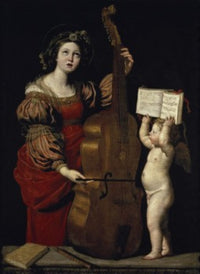 Saint Cecilia Fine Art Print by Domenico Zampieri Domenichino - Musee du Louvre, Paris