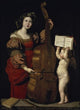 Saint Cecilia Fine Art Print by Domenico Zampieri Domenichino - Musee du Louvre, Paris