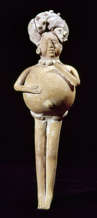 Mayan Rattle Fine Art Print - Ancient Ceramic Artifact