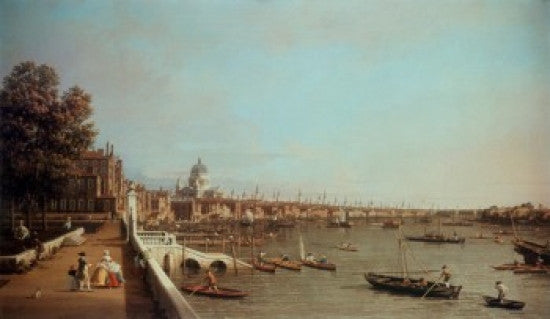 London From Somerset House Fine Art Print by Canaletto