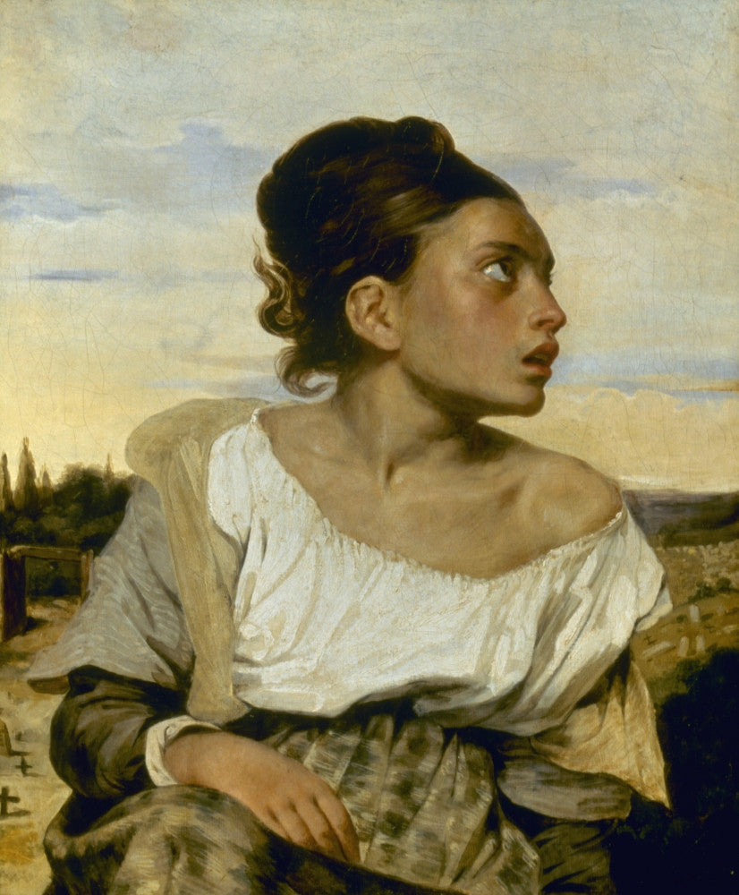Delacroix Orphan Girl at Cemetery Fine Art Print - 1824