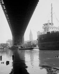 Kinky Cuyahoga River Poster Print Featuring Terminal Tower in Cleveland