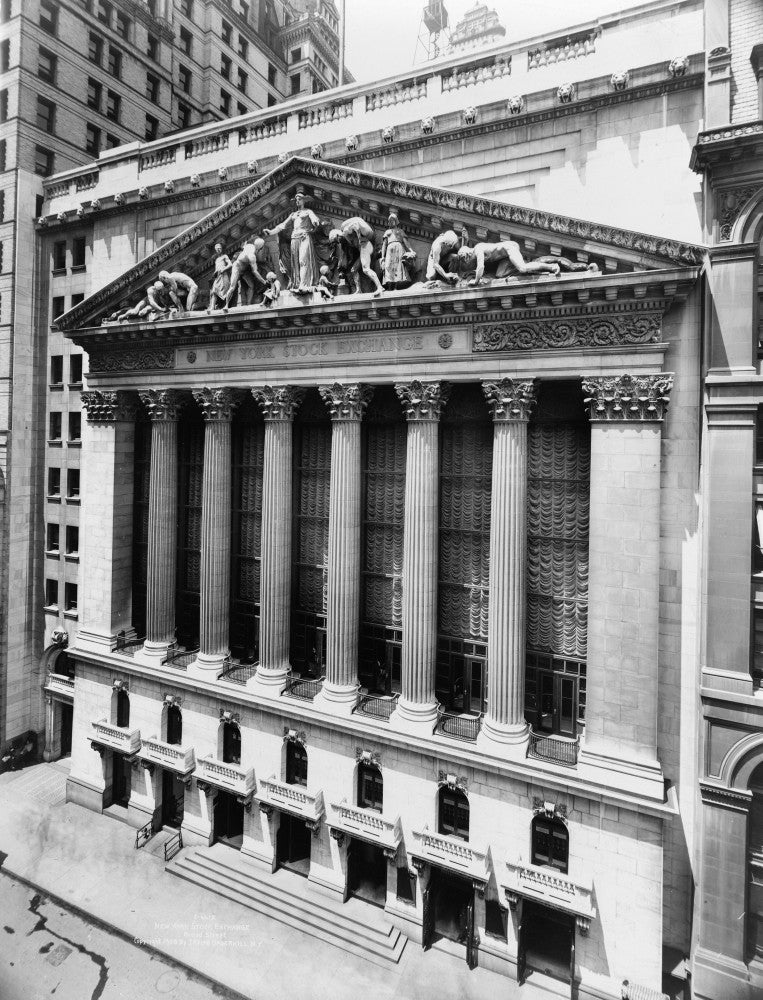 New York Stock Exchange Exterior Photograph, 1908 by Irving Underhill
