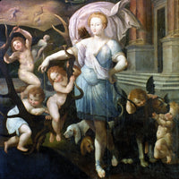 Diane de Poitiers as Goddess Diana Fine Art Print by Francesco Primaticcio