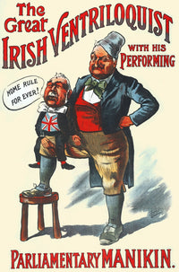 The Great Irish Ventriloquist Fine Art Print by LSE Library