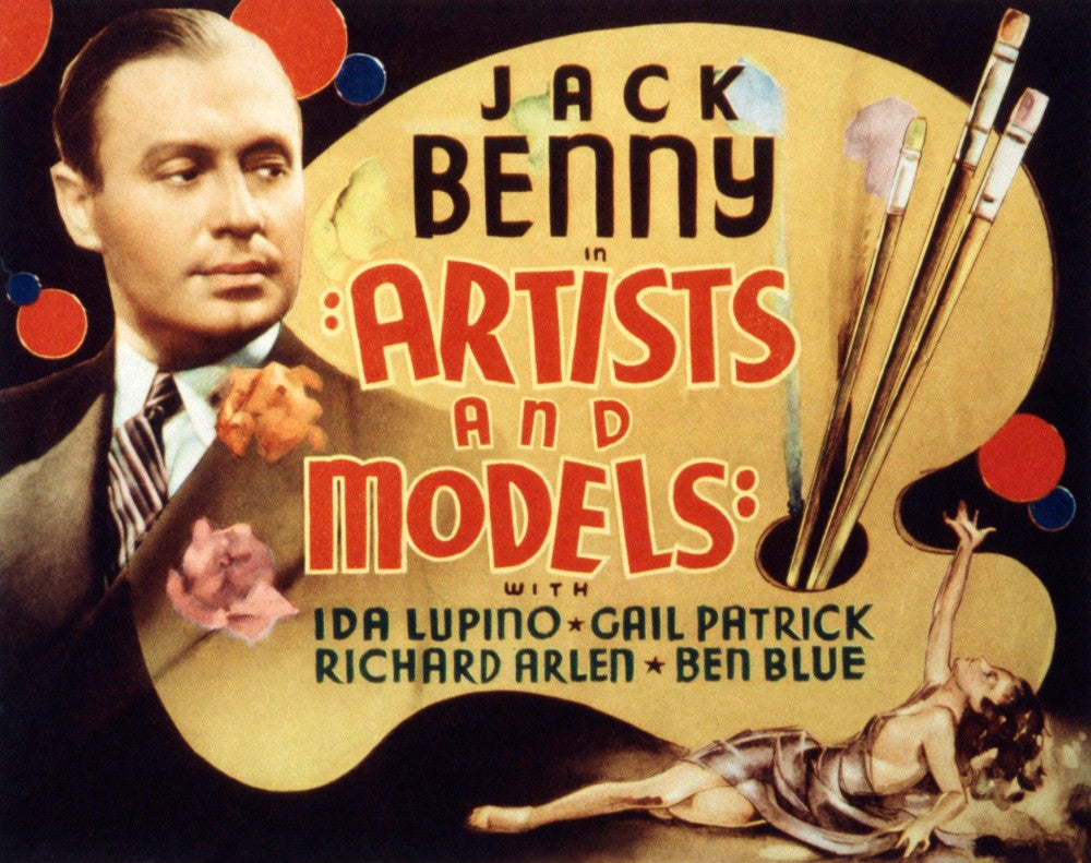 Artists And Models Jack Benny 1937 Movie Poster Fine Art Print