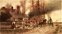 Redcoats Sack A New England Fine Art Print by Alfred Thompson