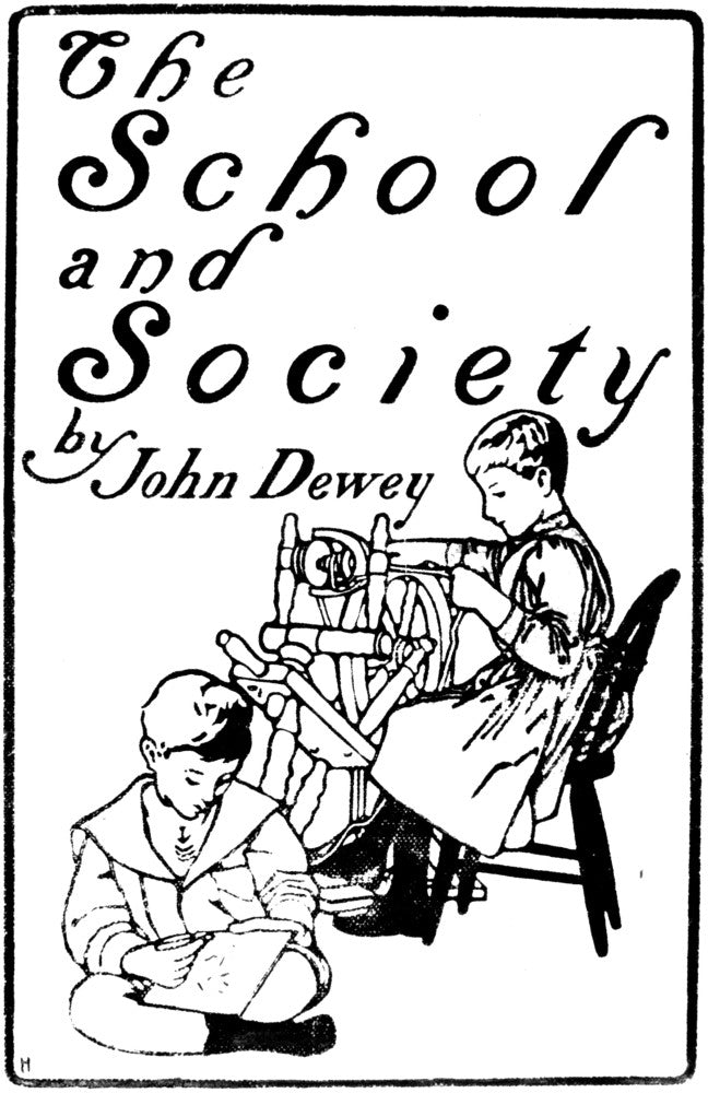 Dewey: School and Society - Title Page Fine Art Print by Granger Collection