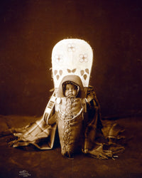 Nez Perce Infant in Cradleboard Poster Print by Edward S. Curtis