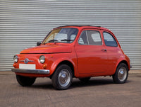 1972 Fiat 500 Twin Cylinder Poster Print - Classic Italian Design