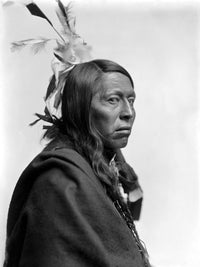 Flying Hawk Fine Art Print by Gertrude K. Sebier - Noglala Sioux Chief