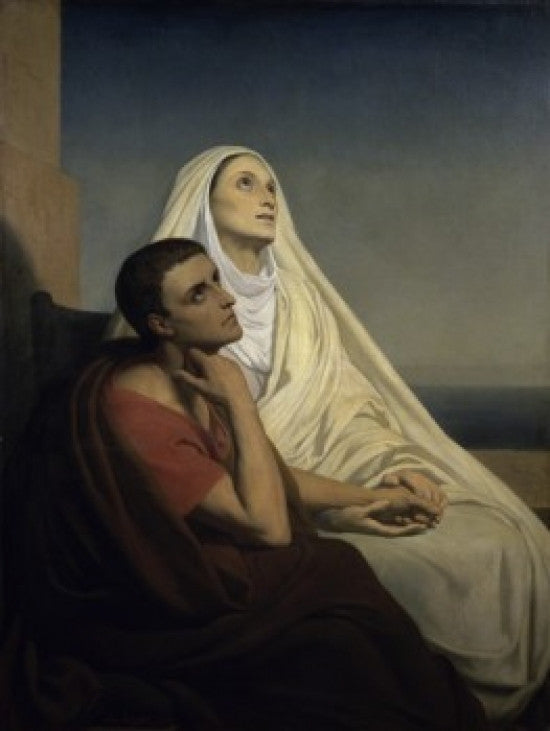 Saint Augustine and Saint Monica Fine Art Print by Ary Scheffer