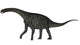 Jobaria Dinosaur Fine Art Print - White Background | Posterazzi