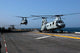 US Marine Corps CH-46 Sea Knight Helicopters Poster Print by Stocktrek Images