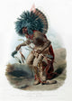 Hidatsa Warrior Dancing Fine Art Print - 1830s by Science Source