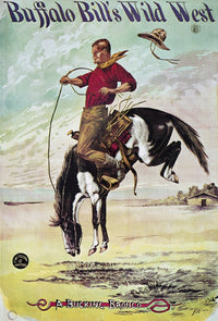 Buffalo Bill Wild West Show Lithograph Poster - Bucking Bronco (C1885) | Granger Collection