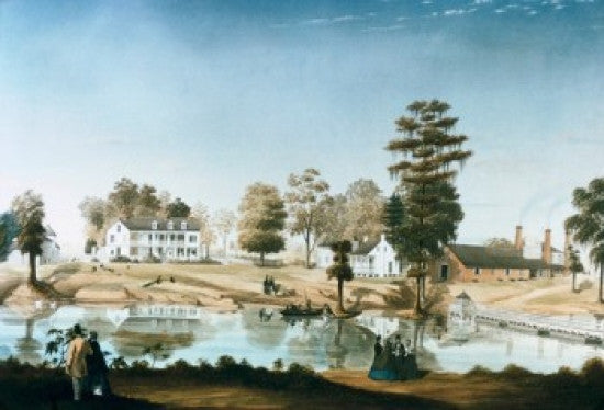 The Olivier Plantation 1861 Fine Art Print by Marie Adrien Persac