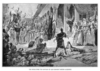 Subjects Before Almanzor Poster Print - 19th Century Wood Engraving by Granger Collection