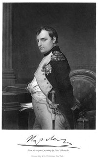 Napoleon I Steel Engraving Fine Art Print After Paul Delaroche