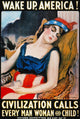 'Wake Up America' World War I Poster by James Montgomery Flagg