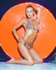 Cheryl Ladd Bikini Orange Circle Backdrop Photo Print