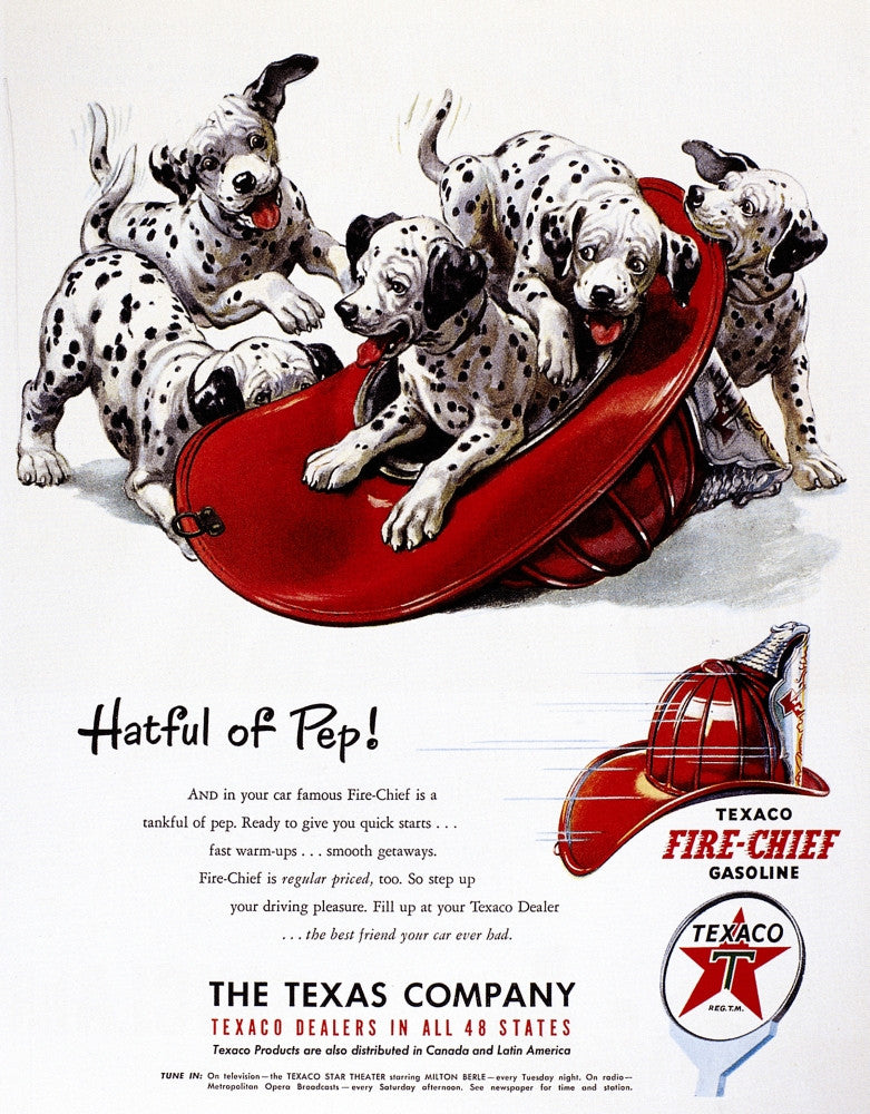 Texaco Fire Chief Gasoline Advertisement Poster Print (1951) by Granger Collection