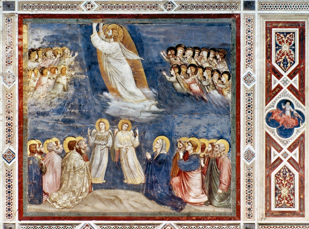 Giotto: Ascension Fresco Poster Print from Scrovegni Chapel