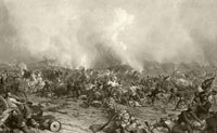The Battle of Gettysburg Fine Art Print - 19th Century Engraving