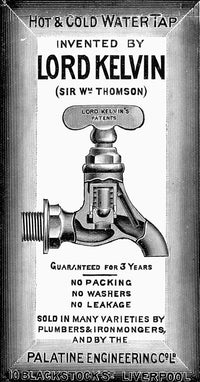 Ads: Plumbing 1897 Fine Art Print - Hot and Cold Watertap Advertisement