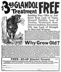 Vintage Patent Medicine Advertisement Poster Print - Baker's Glandol (c. 1920) by Granger Collection