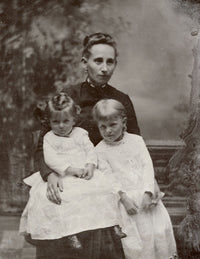 Mother and Children, C1890 Tintype Fine Art Print by Granger Collection
