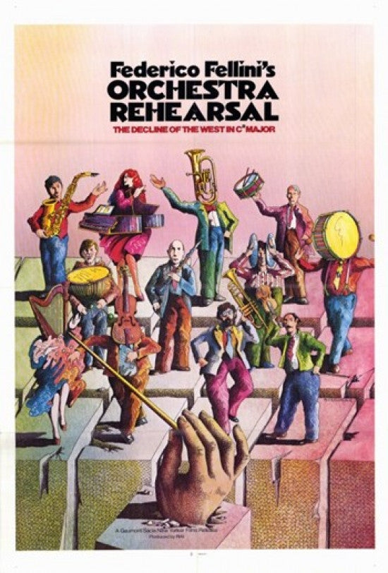 Orchestra Rehearsal Movie Poster - 11x17 Print