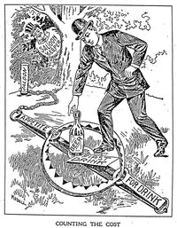 Counting The Cost Temperance Movement Fine Art Print by Granger Collection