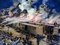 Pullman Strike 1894 Fine Art Print - Historical Chicago Illustration