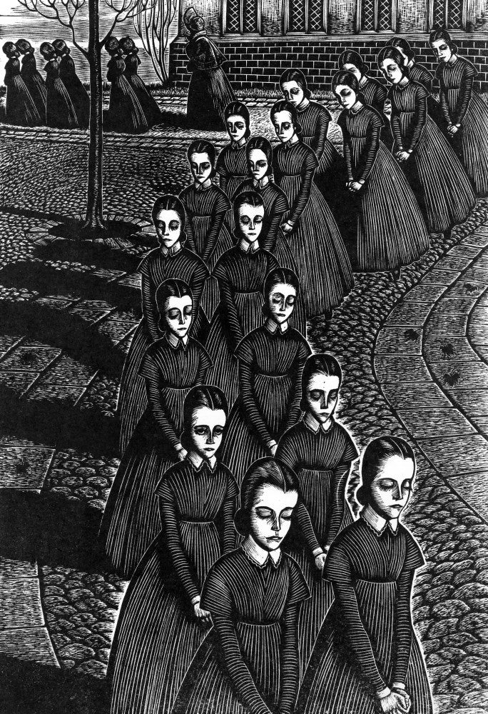 Jane Eyre Illustration Fine Art Print by Fritz Eichenberg