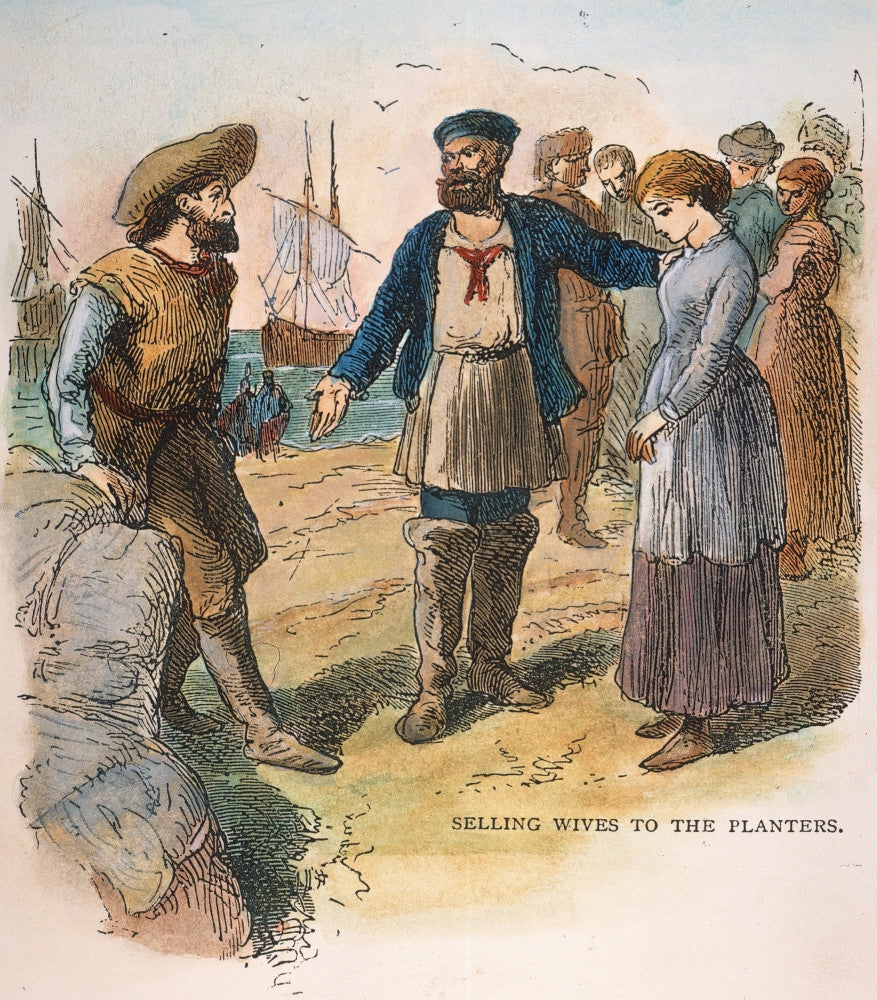 Jamestown Convict Wives Fine Art Print - 19th Century Engraving